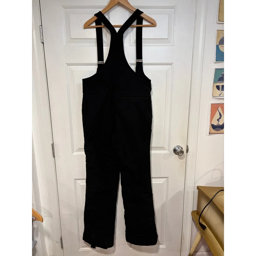 Mens 36 Soft Shell VTG Obermeyer Ober-Bib Black Overalls Snow Ski Snowboard S‎